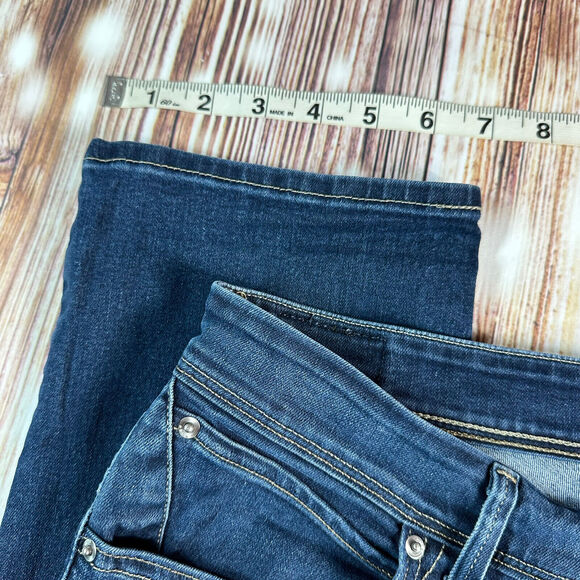 Levi's MID RISE SKINNY Womens Size 12 Blue Jeans Denim Capri Crop Pants 30X24 - Picture 6 of 11